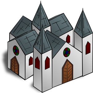 RPG map symbols: Cathedral