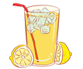 Cold Glass Of Lemonade