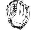baseball glove bw ganson