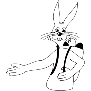 Rabbit with Backpack