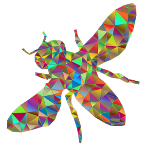 Low Poly Prismatic Bee