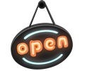 Neon 'Open' sign from Glitch