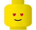 LEGO smiley -- love