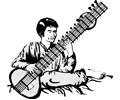 Man playing sitar