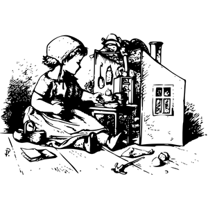 dollhouse illustration