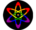 Rainbow Flag Atom Icon