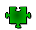 Green Jigsaw piece 06