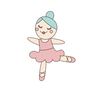 Cute ballet dancer