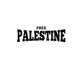 Lettering free palestine