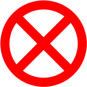 No-sign X