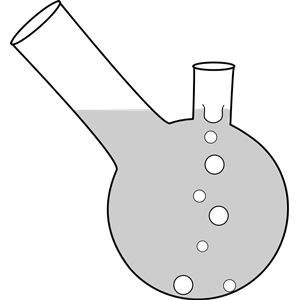 double neck boiling flask