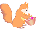 Squirrel with Basket