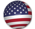 USA Flag Sphere