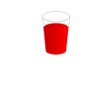 drinking glass with red punch 01
