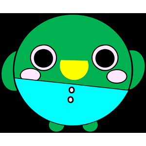 Green and Aqua Birdy
