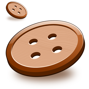 Simple wooden buttons