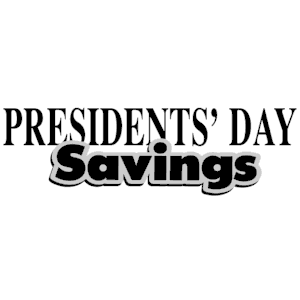 Presidents' Day Savings