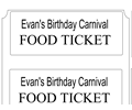 Birthday Carnival Food Tickets