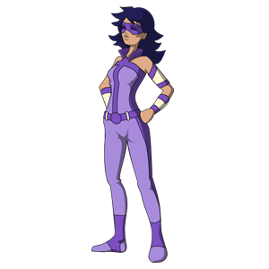 Superhero Girl In Purple