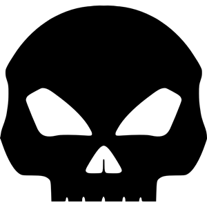 Black skull