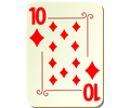 Ornamental deck: 10 of diamonds