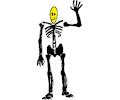 Skeleton Waving