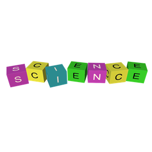 Science - 3d Cubes with text