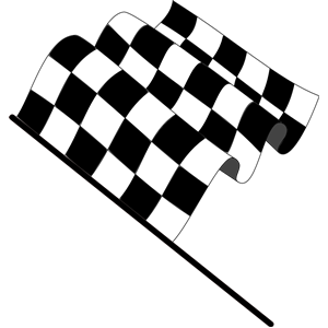 Wavy checkered flag