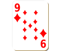 White deck: 9 of diamonds
