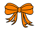 Gift Bow Orange