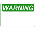 Warning - Blank (Green)