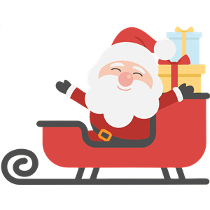 Santa and sleigh 2