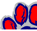 Blue Red Tiger Paw