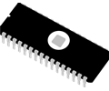 EPROM chip integrated circuit memory IC