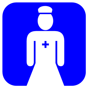 Blue Nurse Icon 2