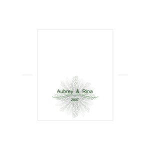 Wedding Invite (outer tracing paper)