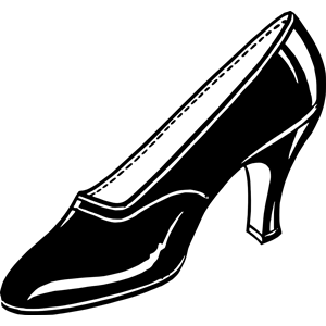 black shoe