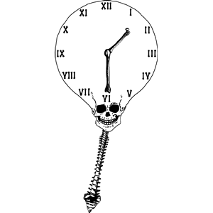 Skull clock