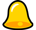Yellow Bell Icon that looks cool with lots of title words to increase the titles space in an unrealistic test!