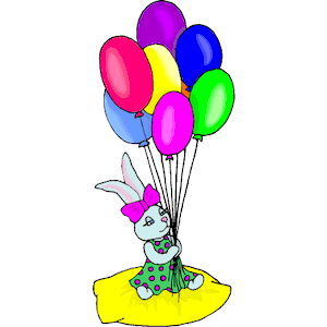 Rabbit with Balloons