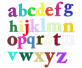 Lowercase alphabet
