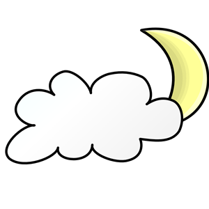 Weather Symbols: Cloudy Night