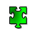 Green Jigsaw piece 15