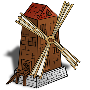 RPG map symbols: Windmill