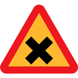Cross Road Sign