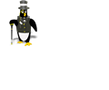 penguin wearing tux