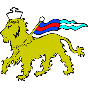 Lion with Flag