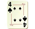 Ornamental deck: 4 of spades