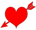 Red Heart Arrow