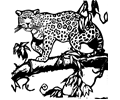 jaguar wood cut